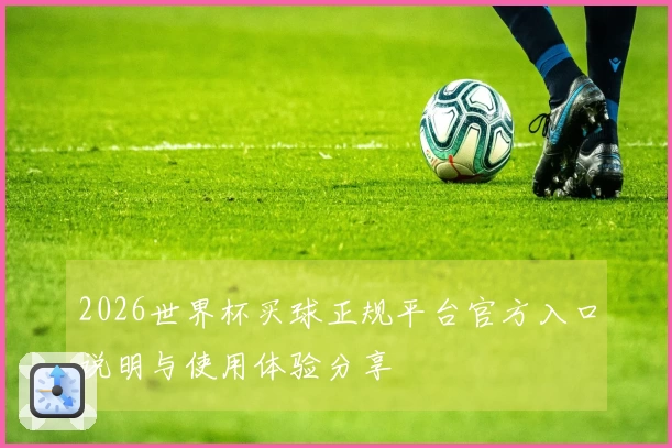 2026世界杯买球正规平台官方入口说明与使用体验分享